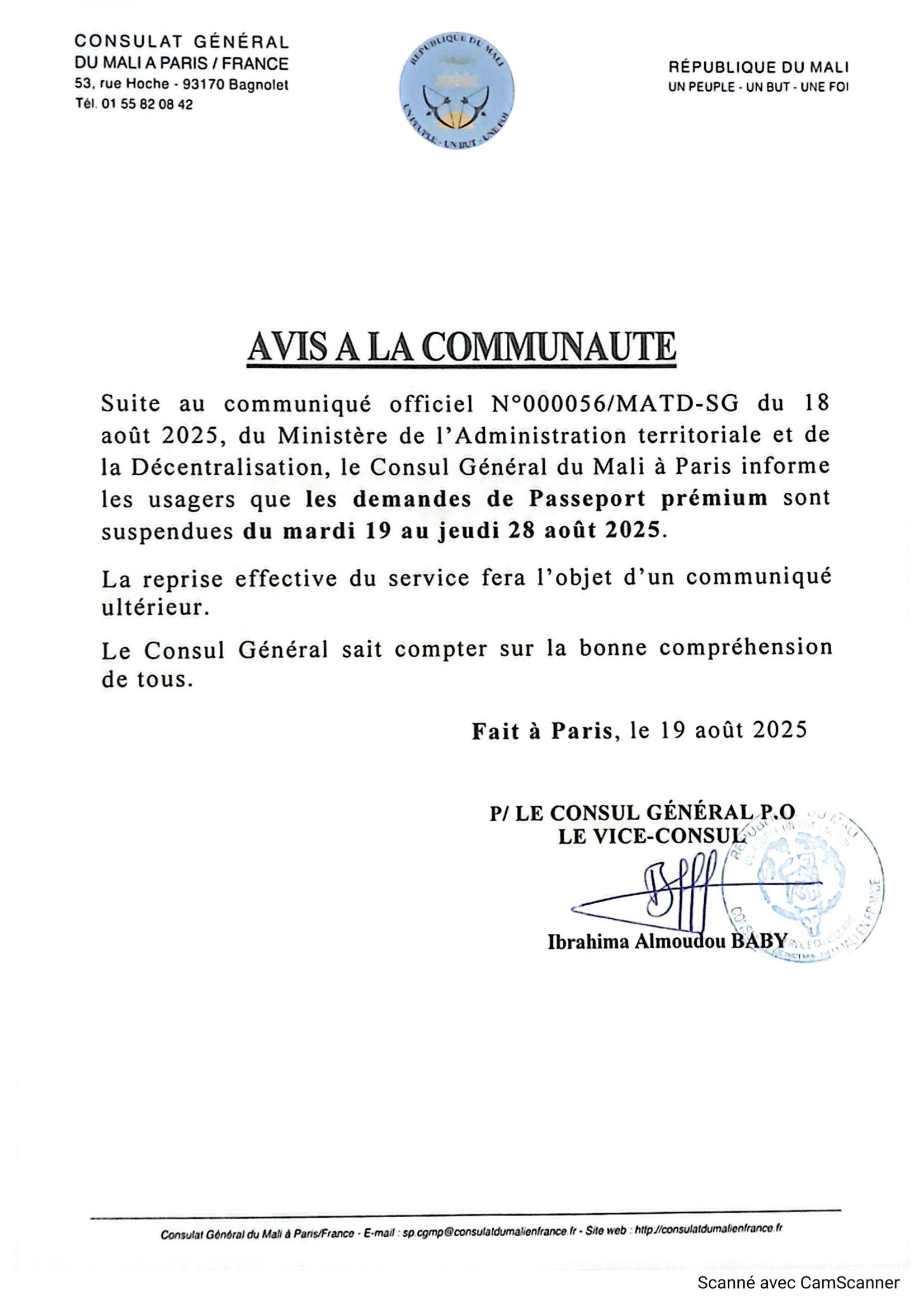 Assistance consulaire