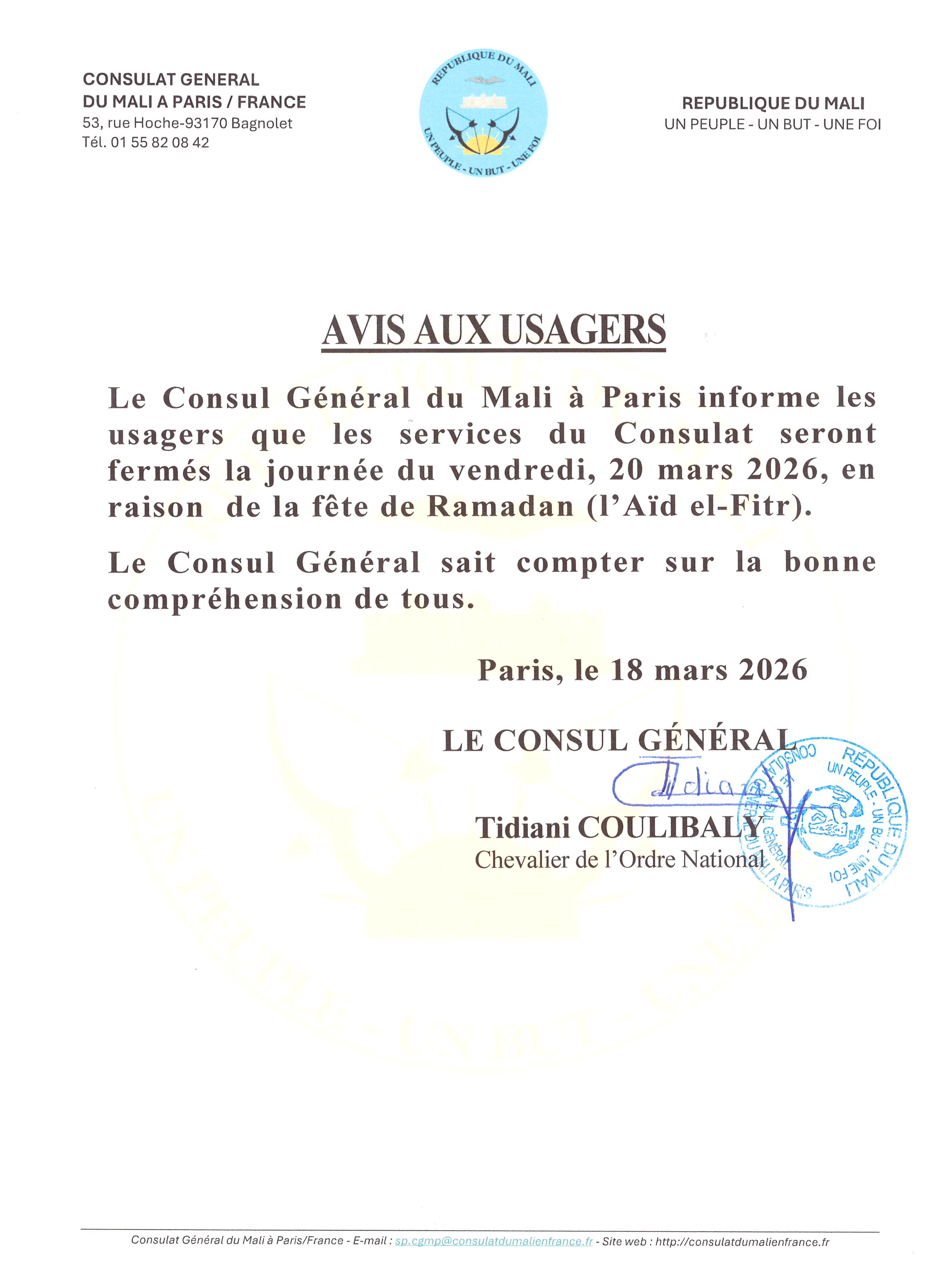Assistance consulaire