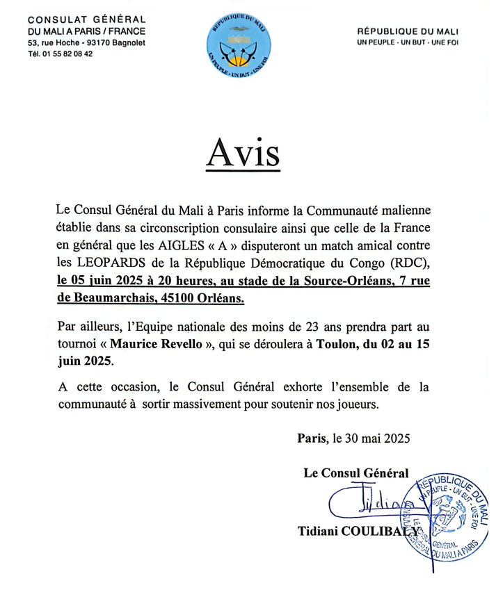 Consulat Général du Mali en France